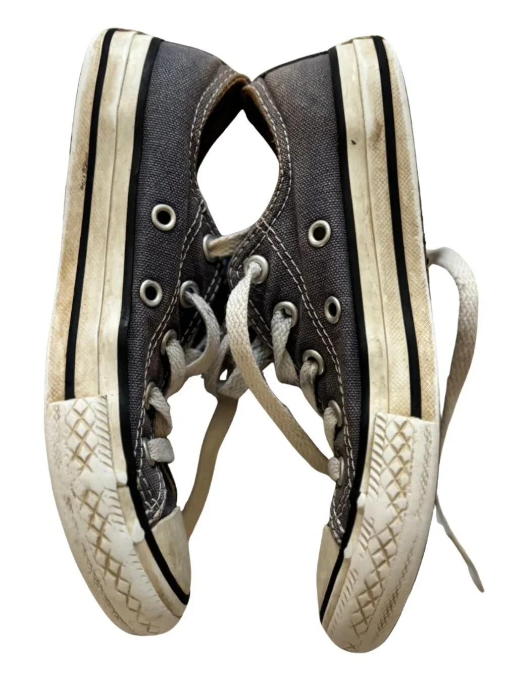 Converse Kids Size 13 Gray Low Top Canvas Sneakers Lace Up Classic